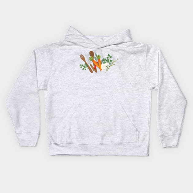 Cooking Time Kids Hoodie by SWON Design